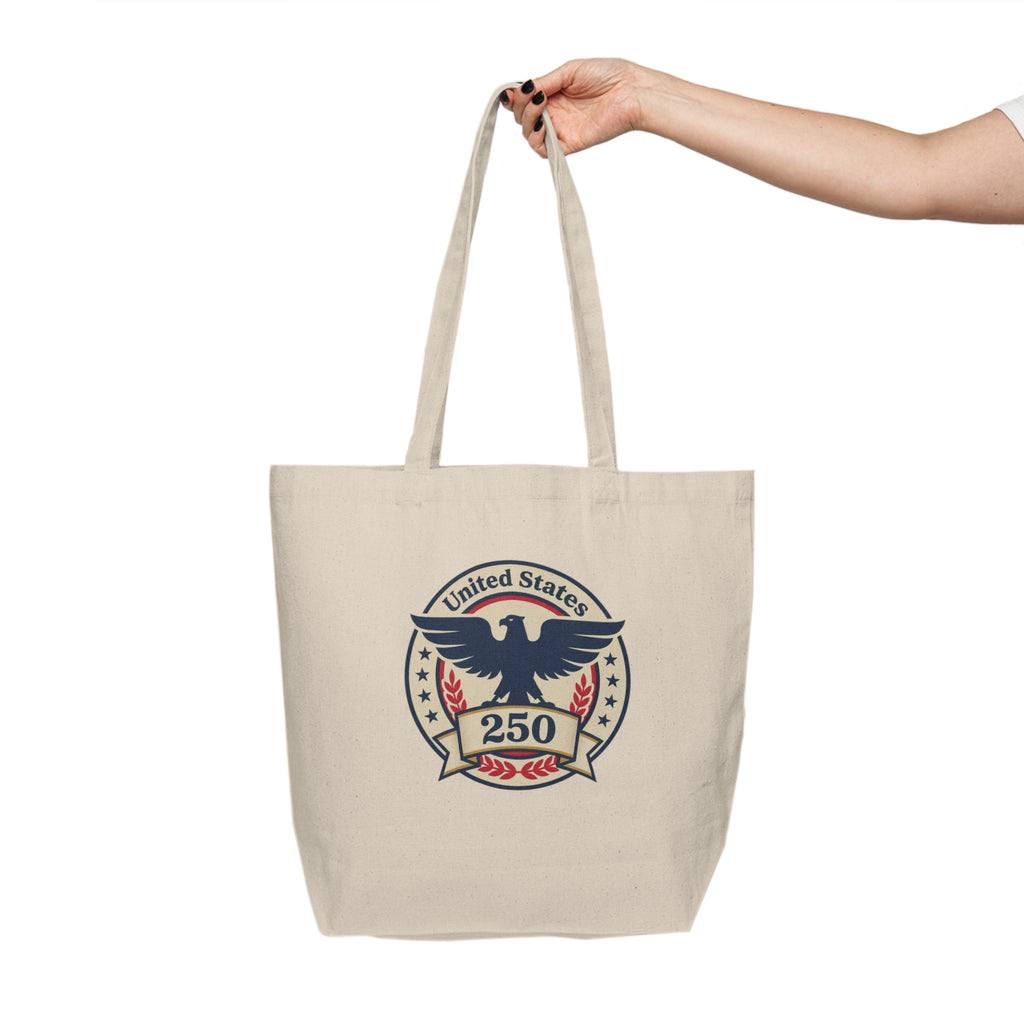 Canvas Tote - United States 250 Eagle Crest Patriotic Shopper