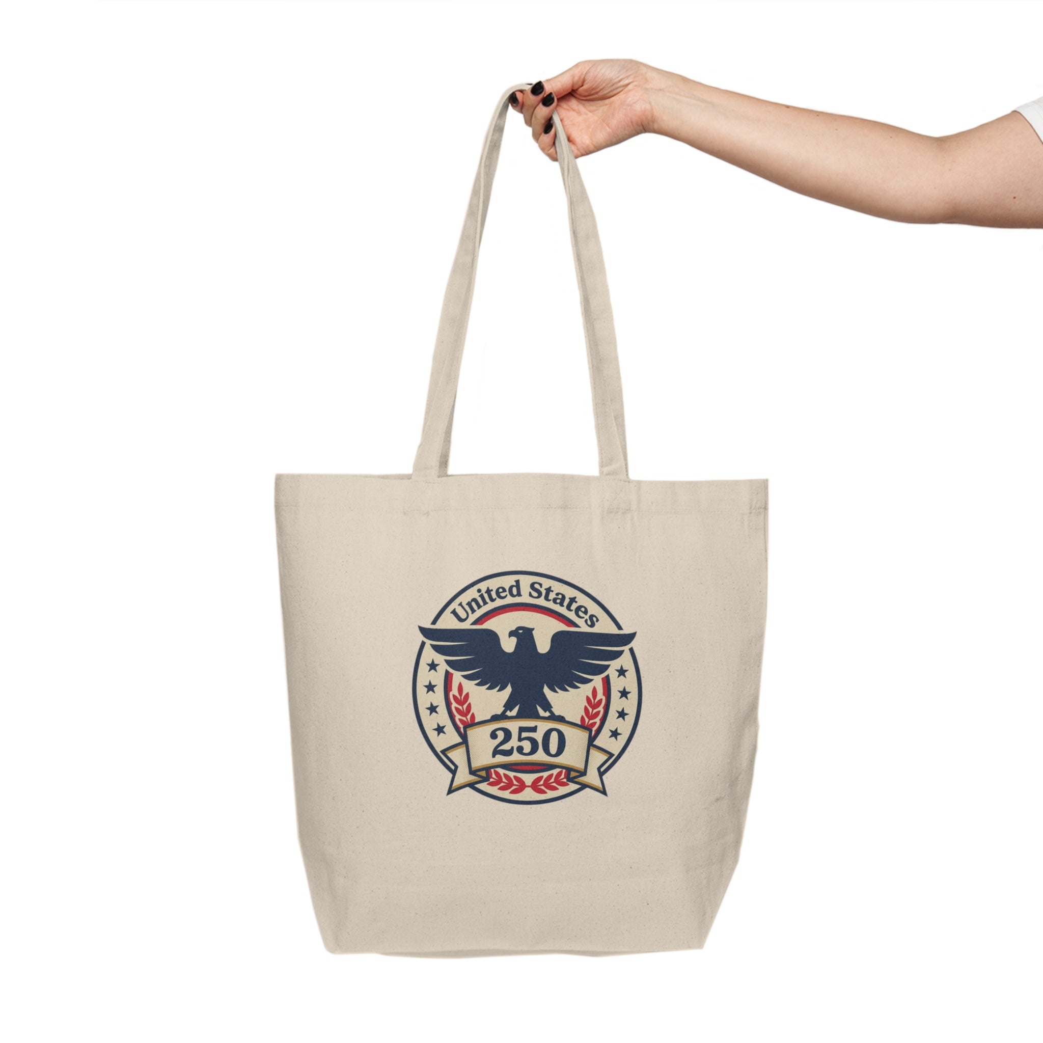 Canvas Tote - United States 250 Eagle Crest Patriotic Shopper