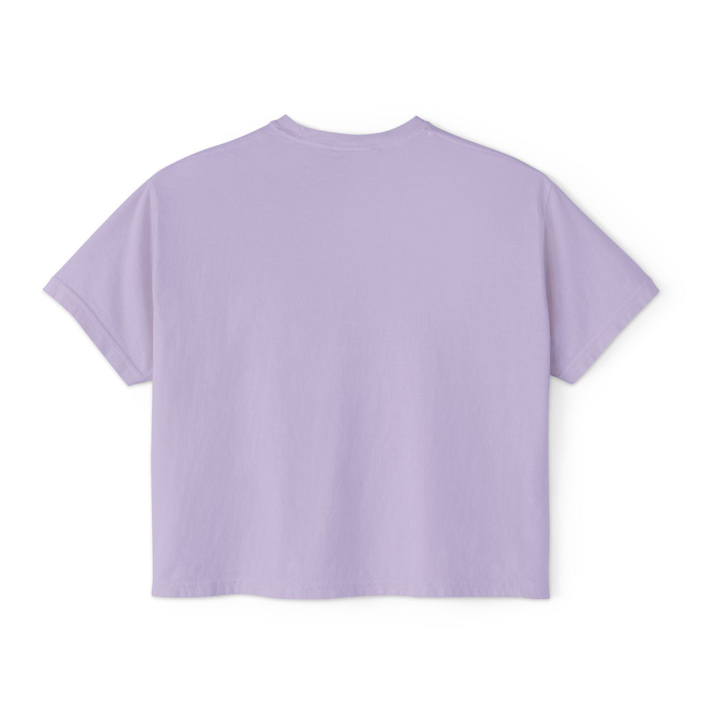 Women’s Boxy Tee – Minimal Paw Print Design, Cute Cat & Dog Lover Shirt