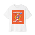 Spanish Flip-Flop Graphic Tee — "Porque Soy Tu Madre y Punto" Oversized Boxy Shirt