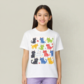 Kids' Colorful Cats T-Shirt — Cute Rainbow Kitten Graphic Tee for Children