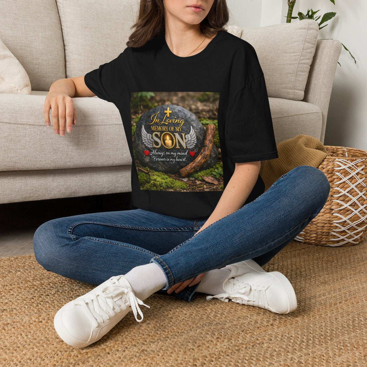 In Loving Memory of My Son T-Shirt — Memorial Tribute Tee - Personalization Available -