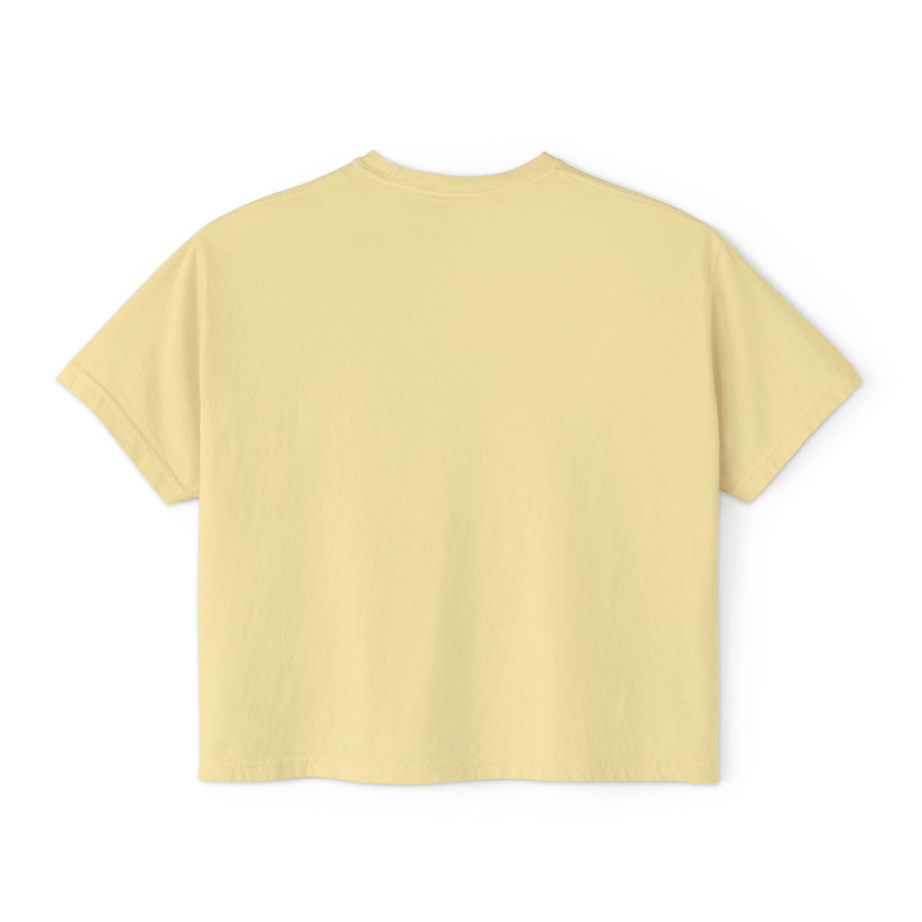 Women’s Boxy Tee – Minimal Paw Print Design, Cute Cat & Dog Lover Shirt