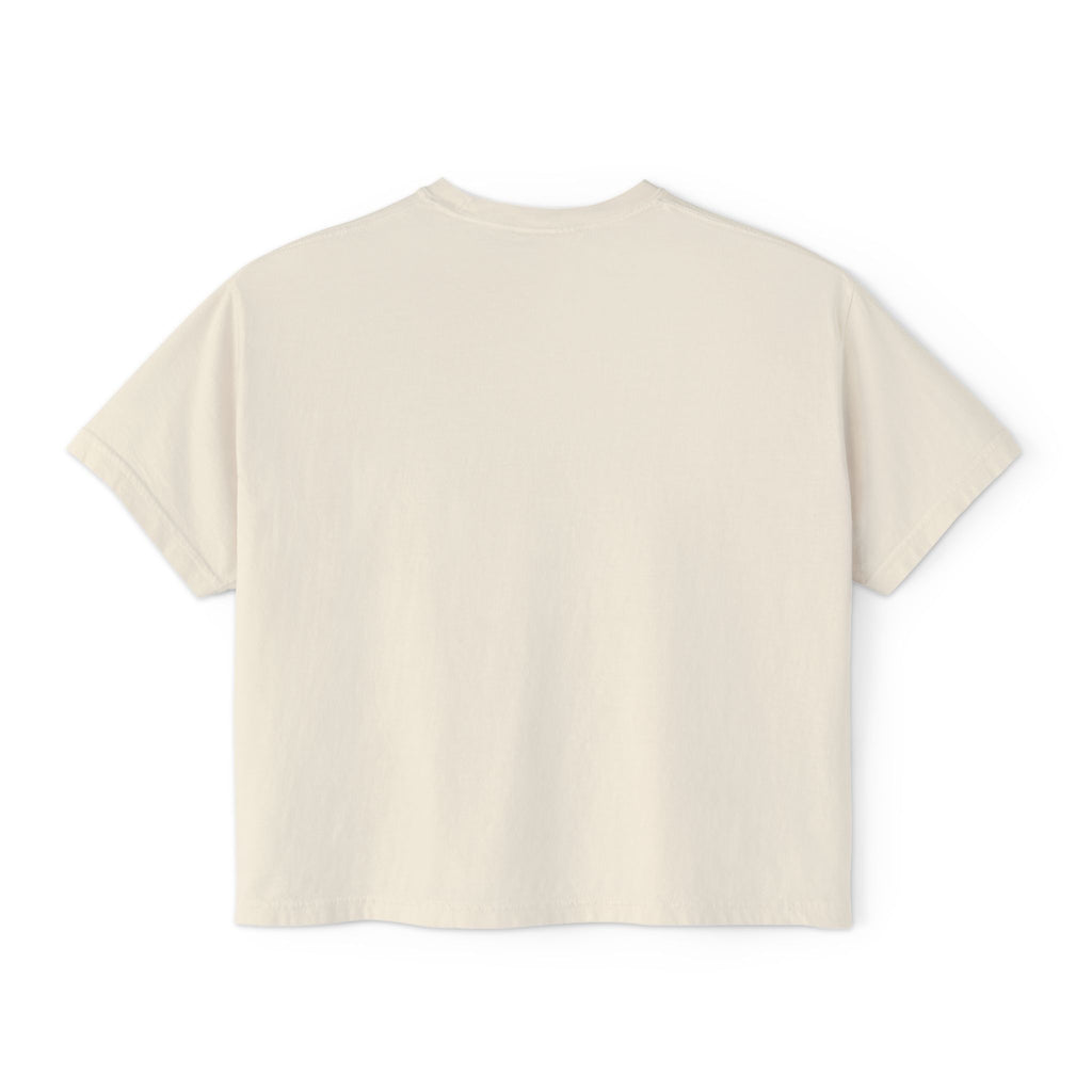 Women’s Boxy Tee – Minimal Paw Print Design, Cute Cat & Dog Lover Shirt
