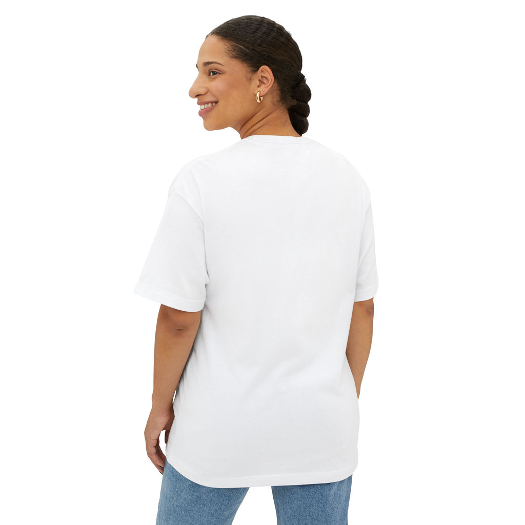 Spanish Flip-Flop Graphic Tee — "Porque Soy Tu Madre y Punto" Oversized Boxy Shirt