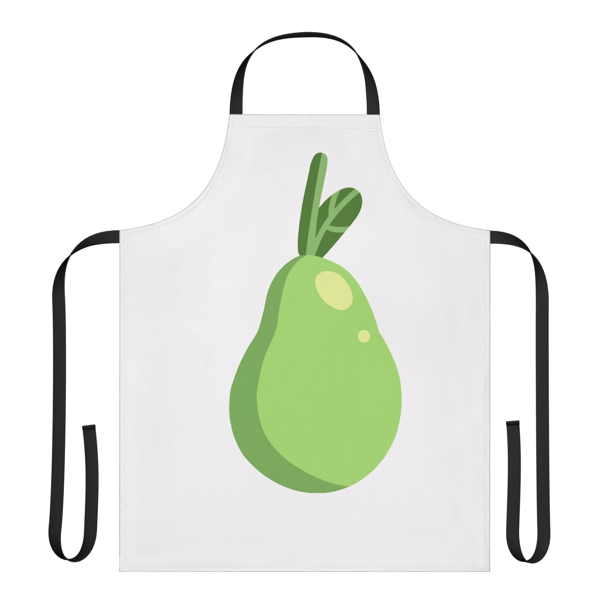 Green Pear Kitchen Apron — Cute Fruit Cooking Apron for Home Chefs & Gifts